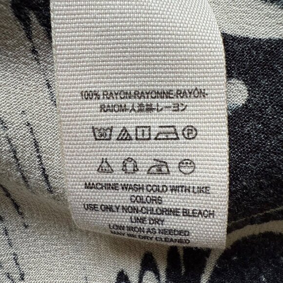 Free People Size M Halter Black Abstract Driftaway Cold Shoulder Tunic Top Dress - Picture 14 of 15